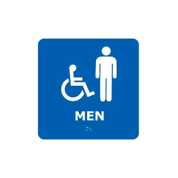 Graphic Braille Sign - Men - Blue